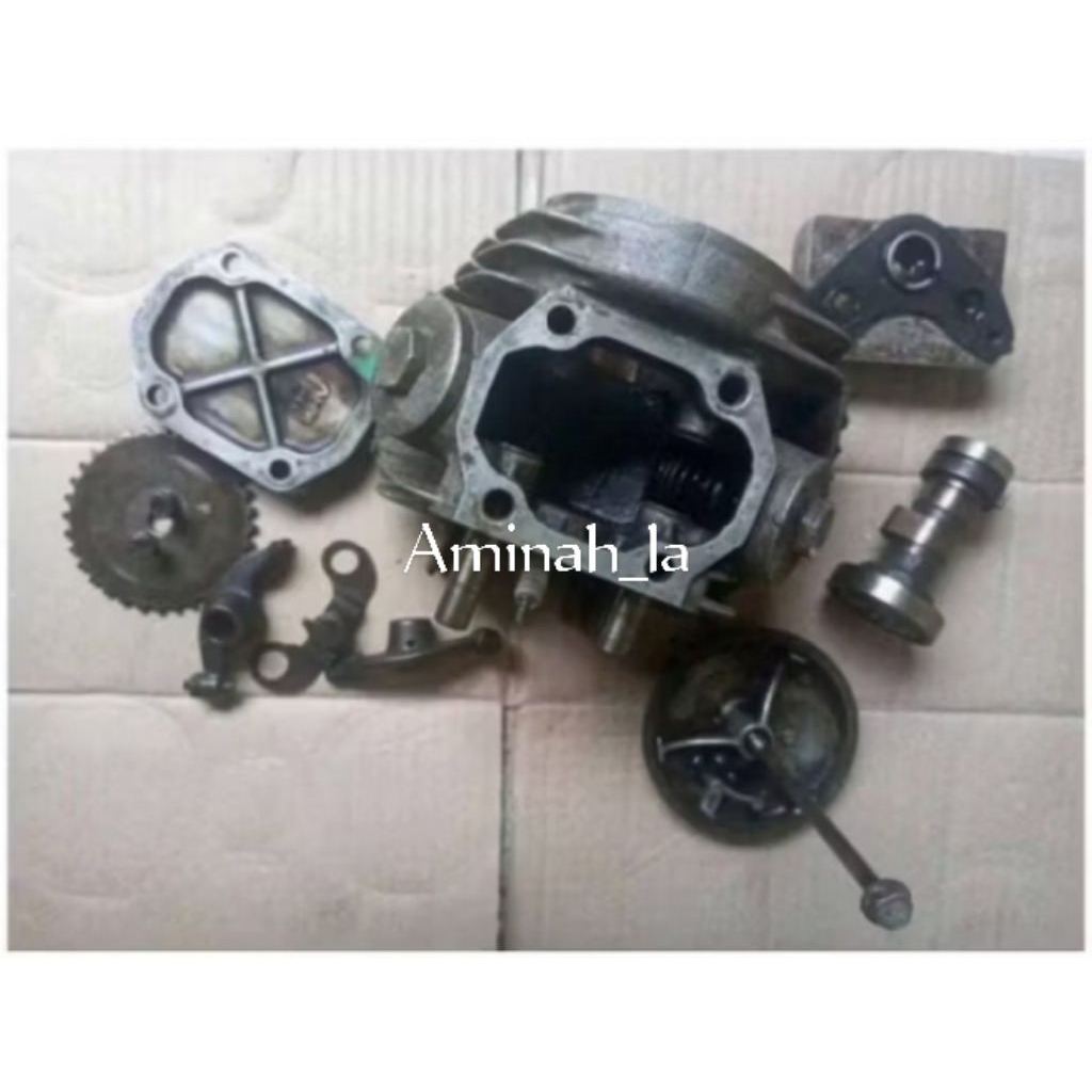 Blok Head Cilinder Kop Deksel Blok Klep Honda Supra X Lama Green Original Copotan