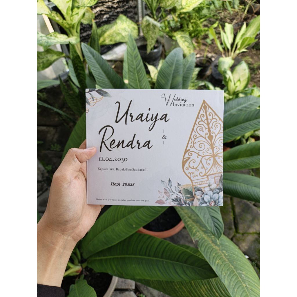 Undangan Pernikahan Murah/Undangan Pernikahan Sudah Cetak/Undangan Pernikahan Wayang/Undangan Wayang