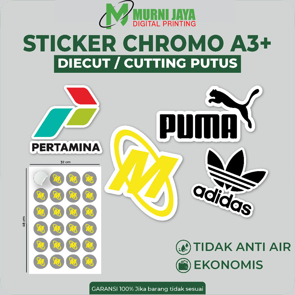 Cetak Sticker Diecut/Cutting Putus | Cetak Sticker Custom Design