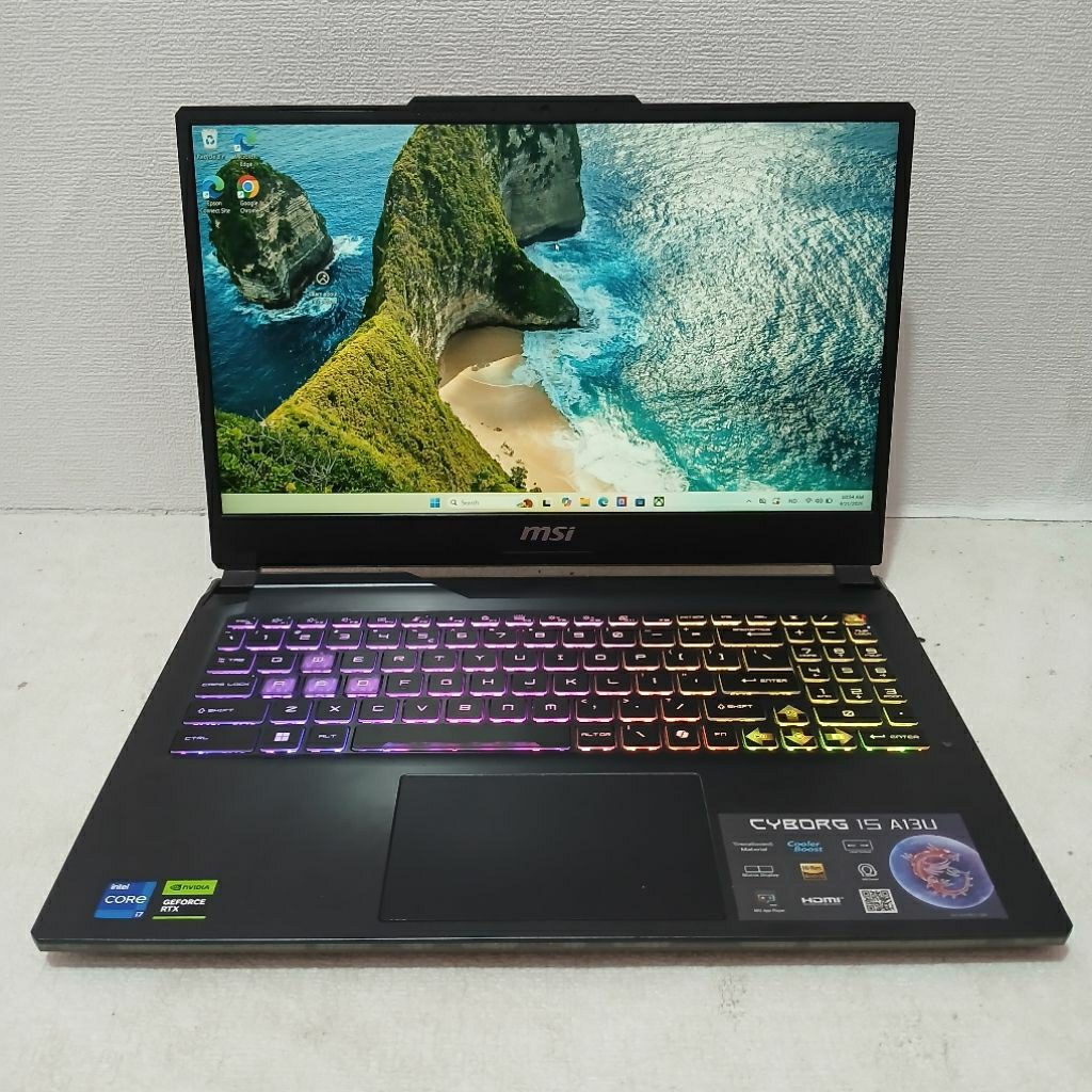 Msi Cyborg 15 A13u i7 13620h ram16 ssd 512 rtx3050 / LAPTOP GAMING MSI CYBORG I7 GEN 13 RTX 3050 6GB