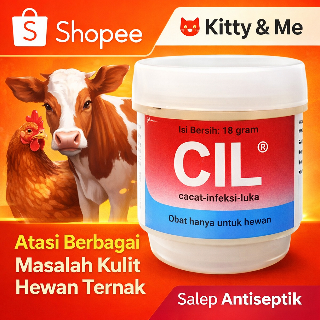 CIL SALEP 18 GRAM MEDION -  Antibiotik Oles Cacar Luka Salep untuk Ayam Infeksi Luka