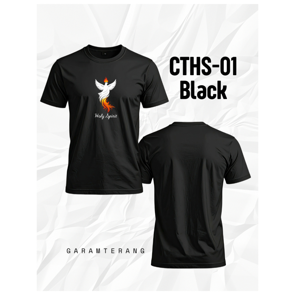 Kaos Rohani Katolik Kristen | Roh Kudus | Holy Spirit Burung Merpati Unisex