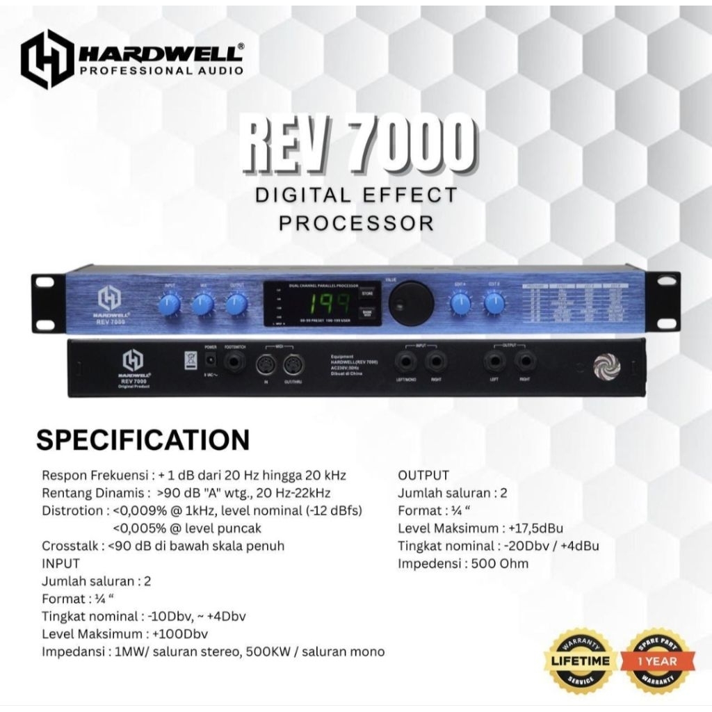 Efek Vocal Hardwell REV 7000 Effect Vocal Original