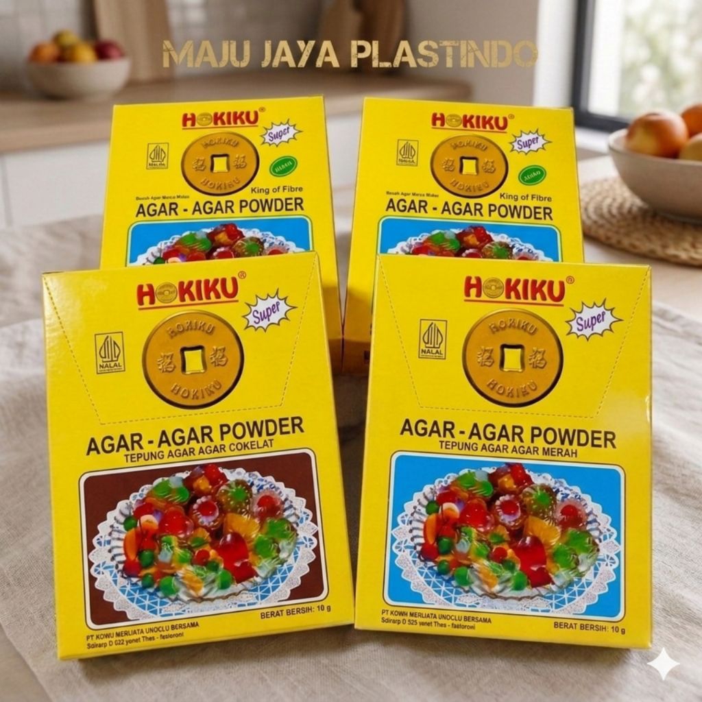 ( HARGA GROSIRAN ) JELLY AGAR-AGAR HOKIKU 1BOX/ 12PCS AGAR-AGAR POWDER HOKIKU