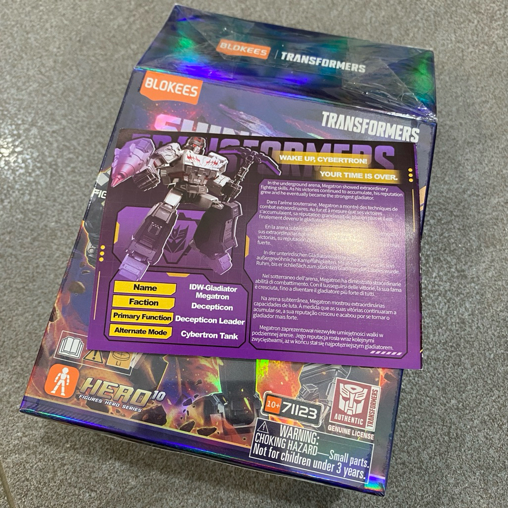 BLOKEES TRANSFORMERS SECRET IDW GLADIATOR MEGATRON SV03