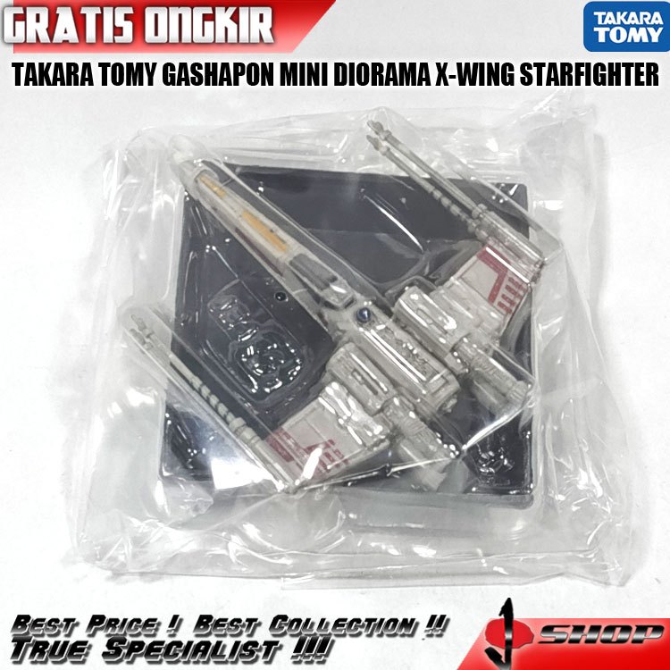 TAKARA TOMY GASHAPON MINI DIORAMA X-WING STARFIGHTER TKR57