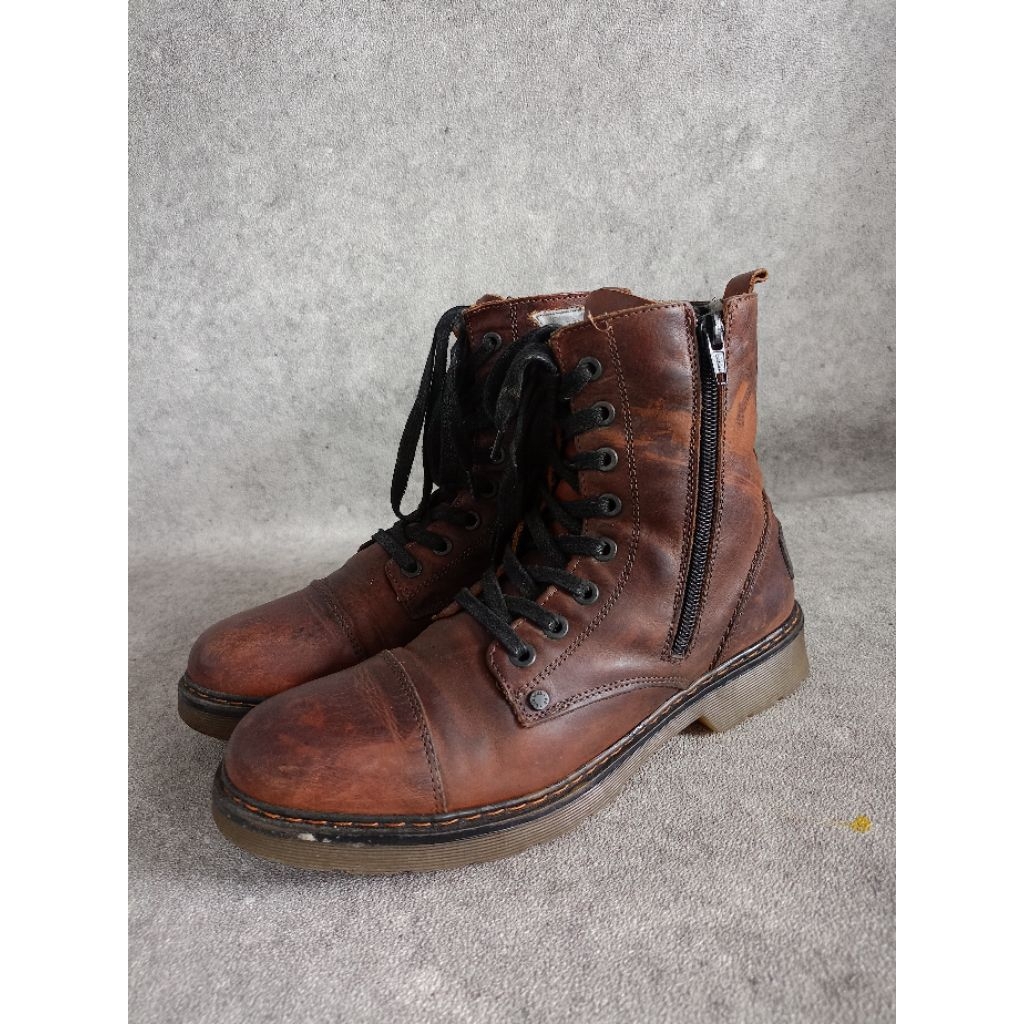 zipper Combat Boots