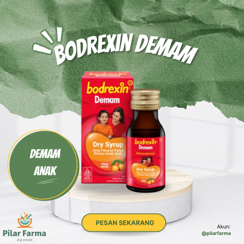 Bodrexin Sirup Demam dan Flu Batuk Anak 56 Ml