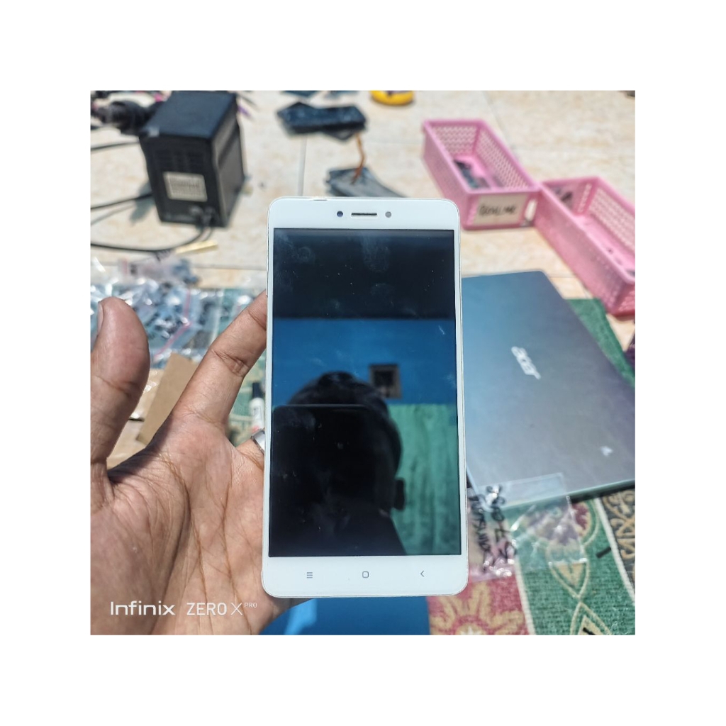LCD TOUCHREEN+FRAME XIAOMI REDMI NOTE 4X QUALCOM BERFUNGSI NORMAL ASLI ORIGINAL COPOTAN BERGARANSI