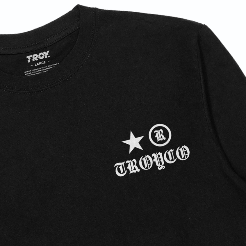 Troy Company Longsleeve Black Arrow Pulse - Kaos Pria Lengan Panjang Hitam LSD 3584