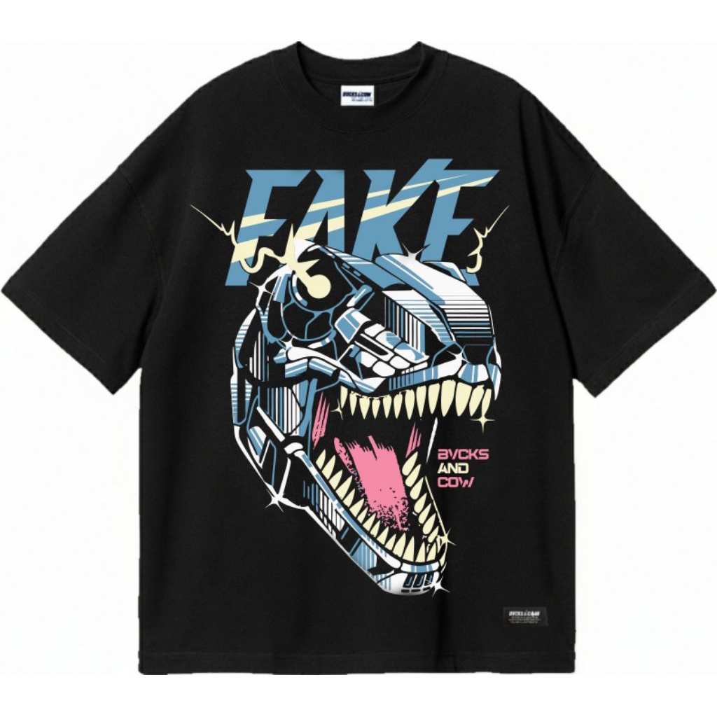T-SHIRT BUCKSANDCOW OVERSIZE - FAKE BUCKS & COW