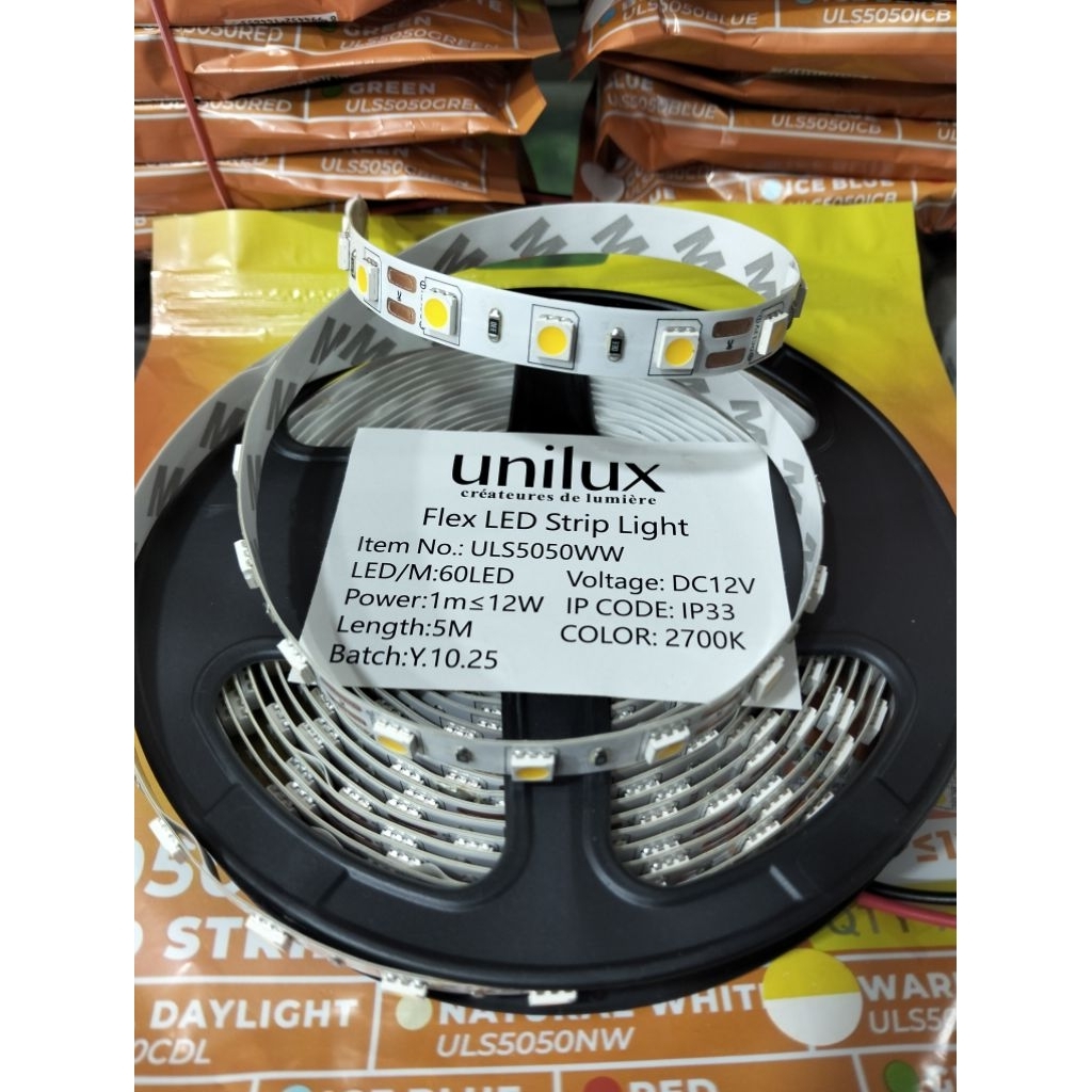 LED Strip 5050 DC 12V UNILUX / Lampu LED Strip UNILUX DC 12V 5 Meter