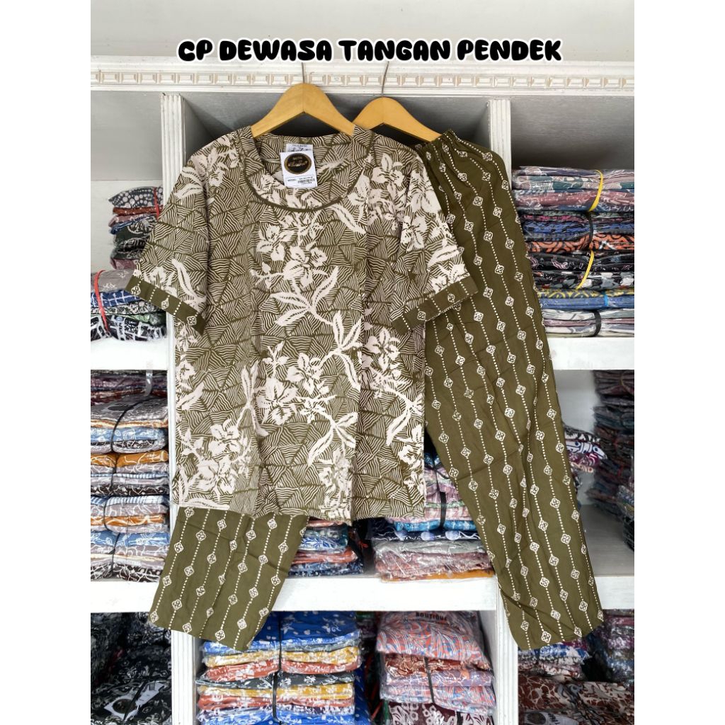 LUZA ~ Setelan Dewasa/Standar Tangan Pendek by Batik Luza