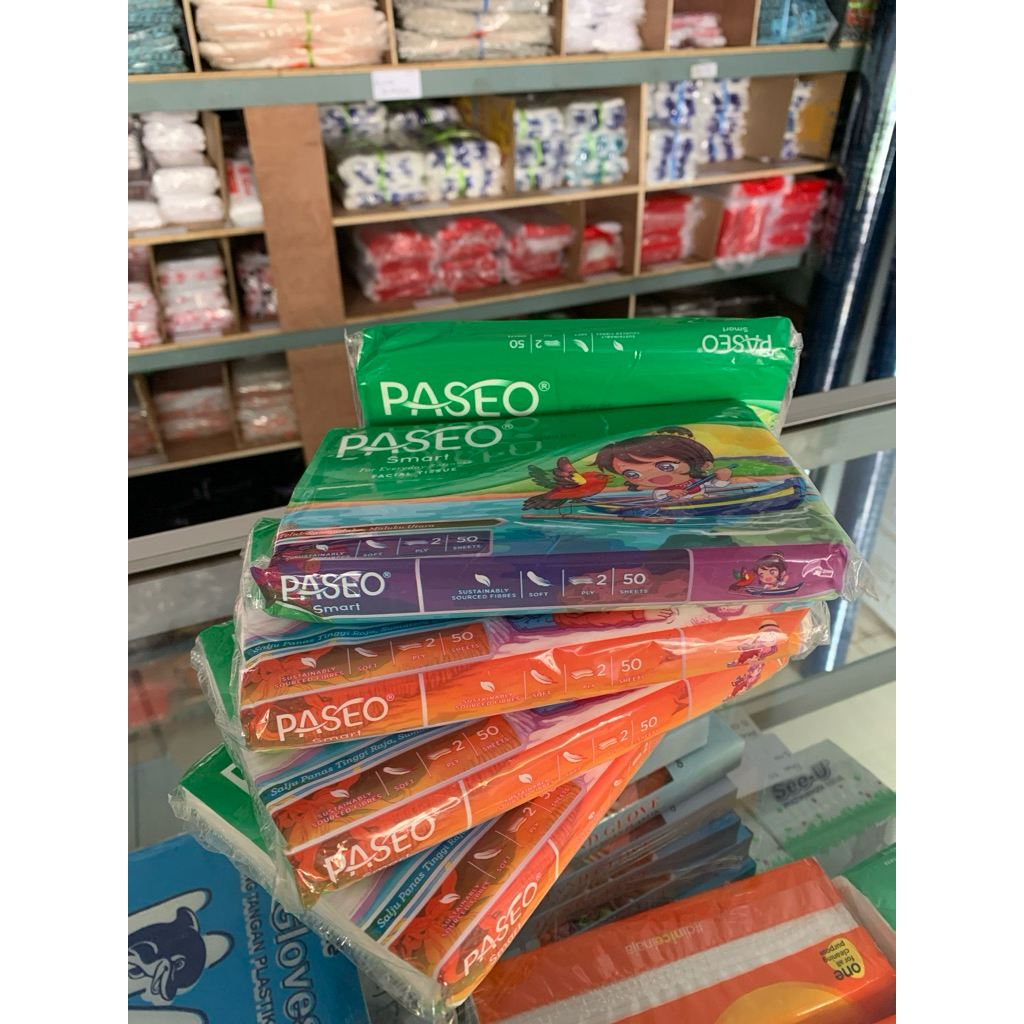 Tissue Smart Paseo | Tissue Paseo Smart | Tissue Paseo Smart 50 Sheets 2 Play Lembut