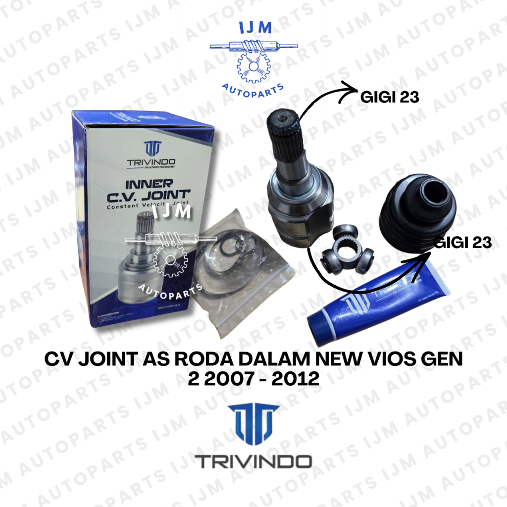 CV Joint As Roda Dalam New Vios Gen 2 2007 - 2012 Trivindo