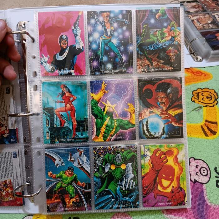 set 100 kartu marvel masterpieces 1992