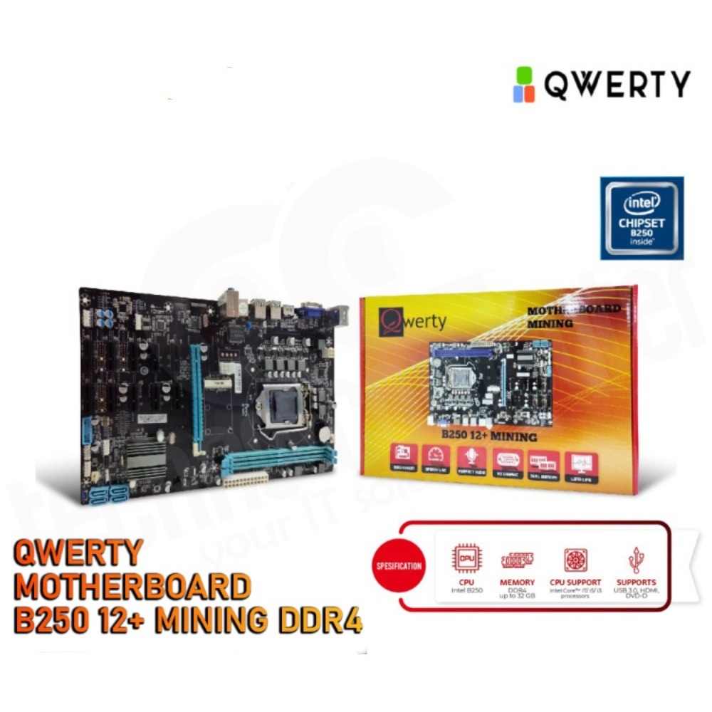 MOTHERBOARD QWERTY B250 DDR4 B250 LGA 1151 QWERTY B250 12+