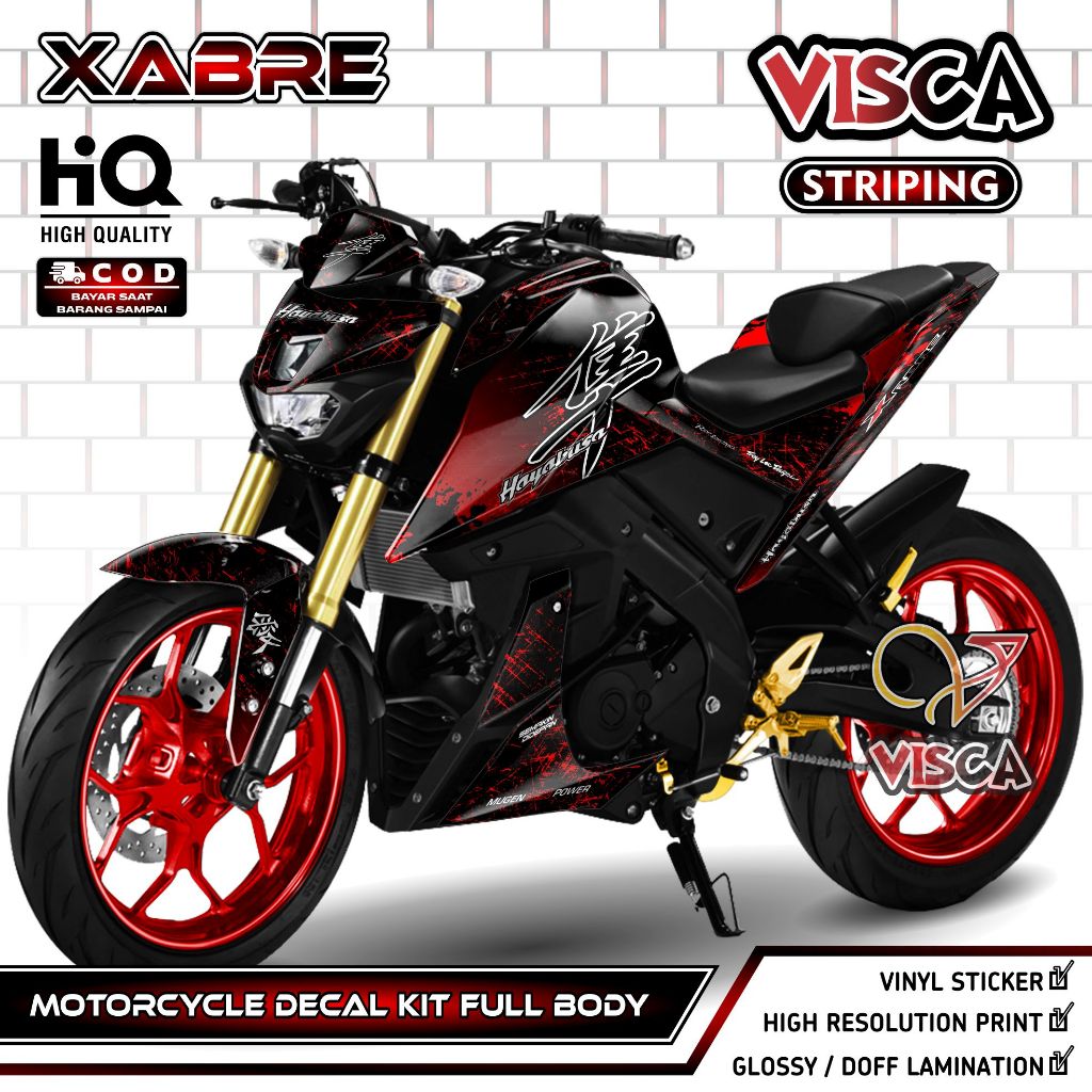 Decal Xabre - Stiker Xabre - Dekal Xabre Full Body - Striping Xabre Variasi - Decal Hologram Xabre H