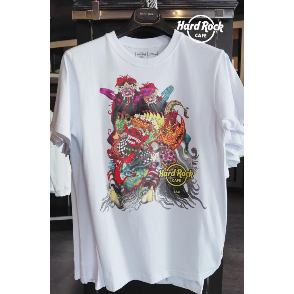 HARDROCK cafe bali baju kaos putih barong NEW ORIGINAL 100%