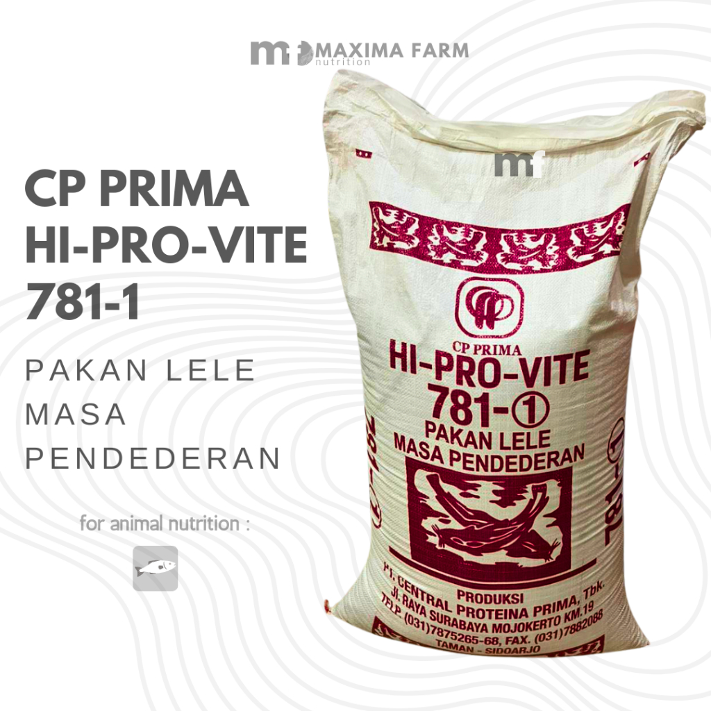 PAKAN IKAN 30kg HI PRO-VITE 1 KARUNG 781-1 PAKAN IKAN LELE PENDEDERAN