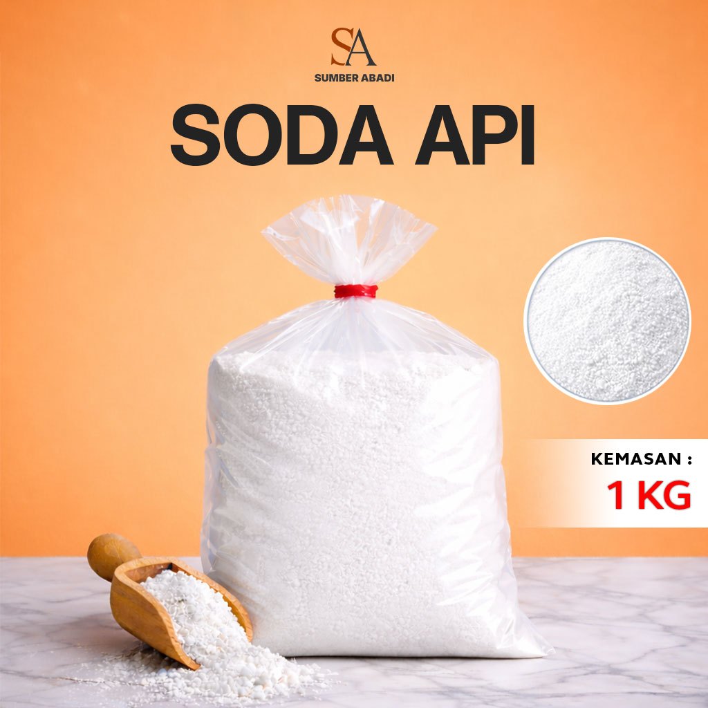 SODA API 1KG Original 100% untuk saluran mampet - perontok cat velg - cautic soda NaOH