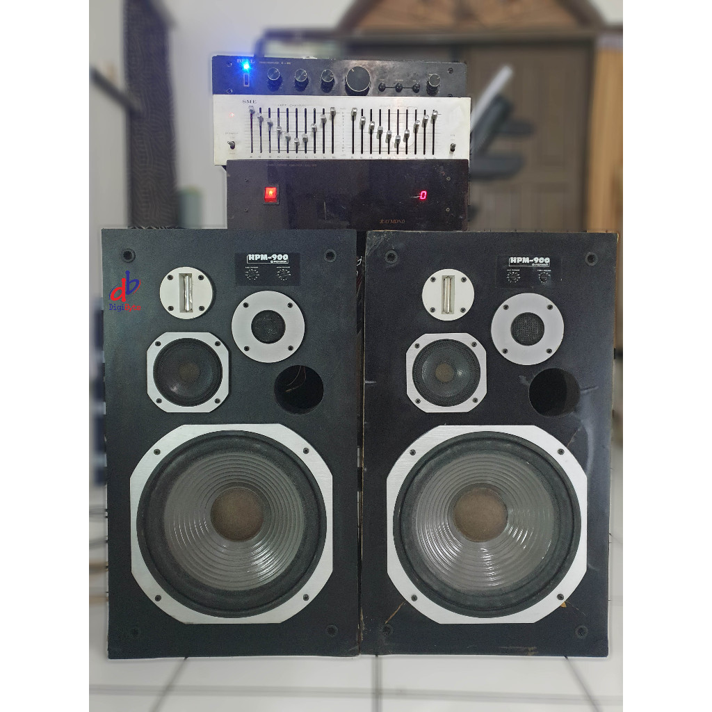 Set Speaker Vintage Legendaris PIONEER HPM-900 berikut Set Amplifier Equalizer dan Parametrik