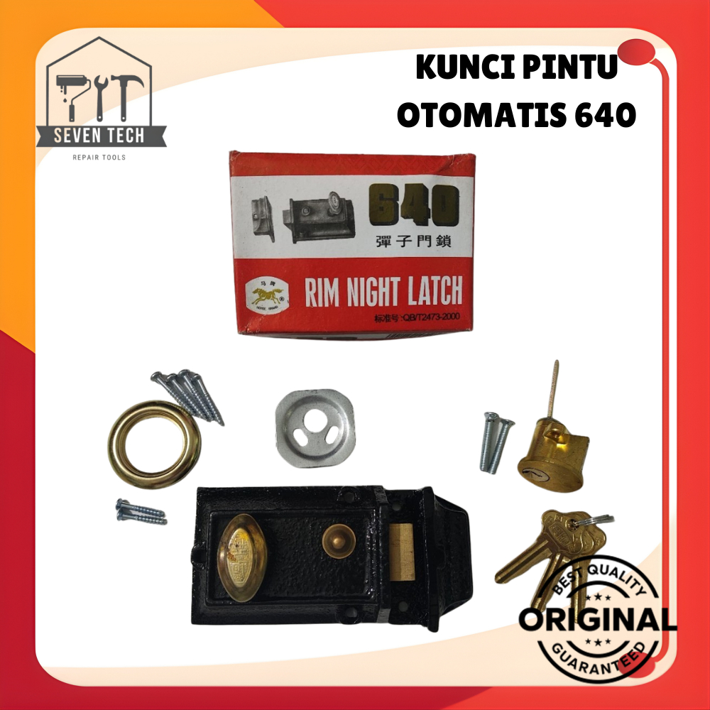 KUNCI PINTU OTOMATIS 640 / KUNCI KODOK 640 ANCHOR CAP KUDA EMAS MURAH ASLI KUNINGAN