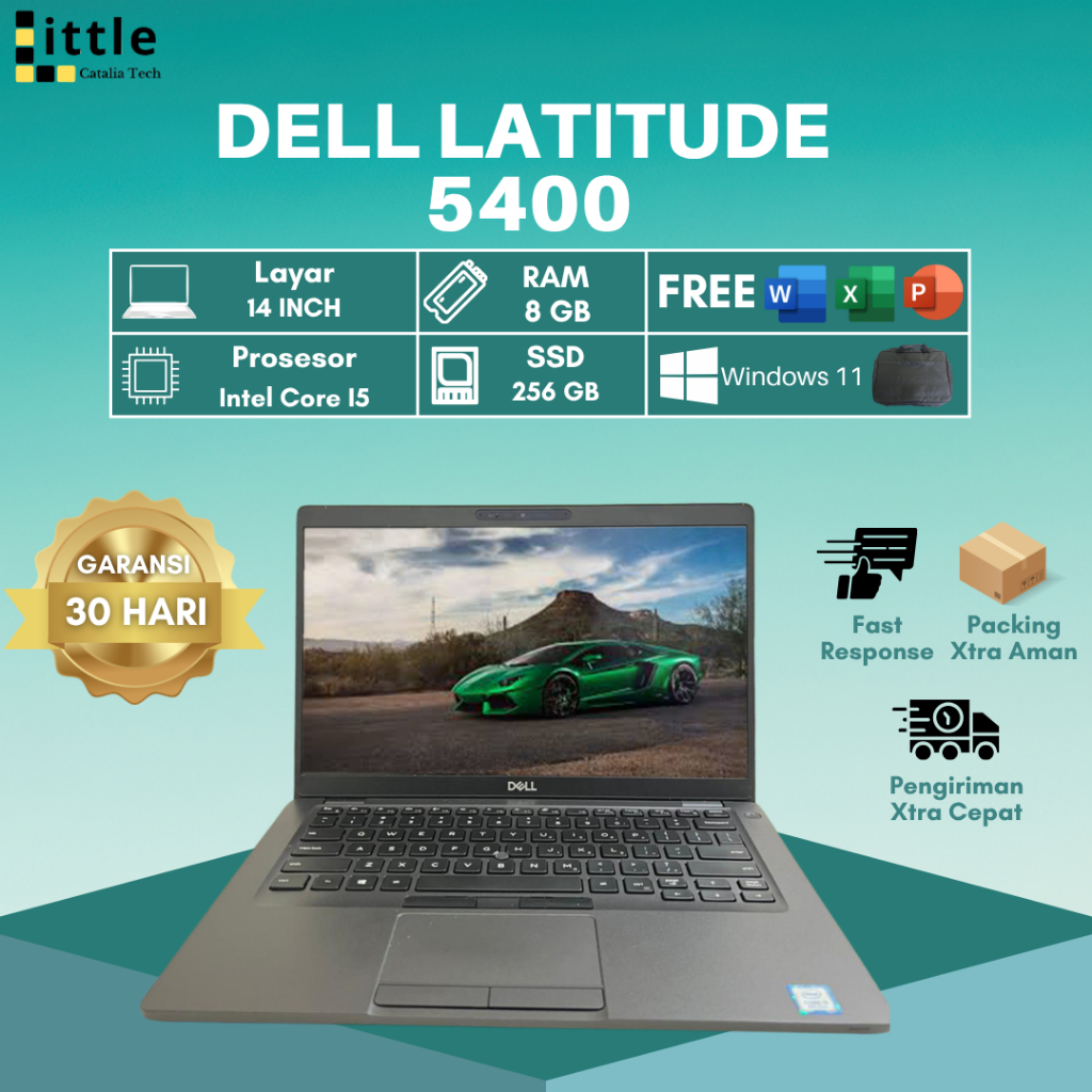 Dell Latitude 5400 I5 Gen 8 8GB 256GB murah bergaransi siap pakai