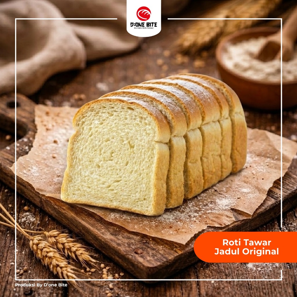 Roti Tawar Jadul Original Tawar / Polos Tekstur Lembut
