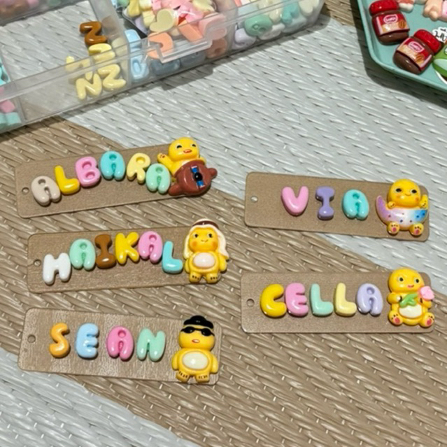 Gantungan tas custom / Gantungan kunci custom / ganci nama / gantungan tas nama anak