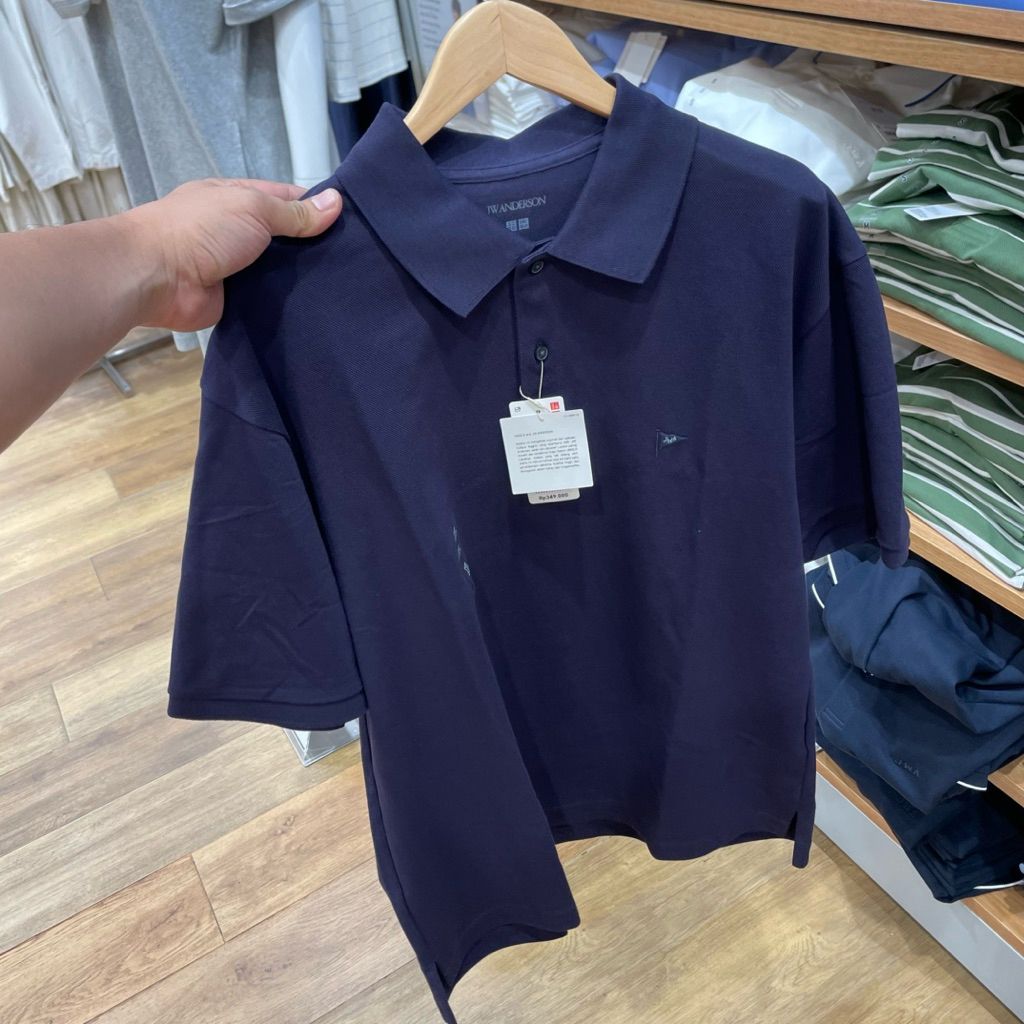 Polo Uniqlo Man JWA dry pique 69 navy