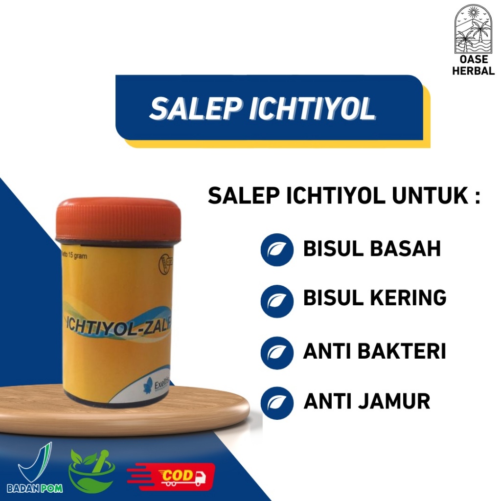 Salep Bisul Hitam Ichtyol Untuk Bisul Basah dan Kering Ampuh BPOM