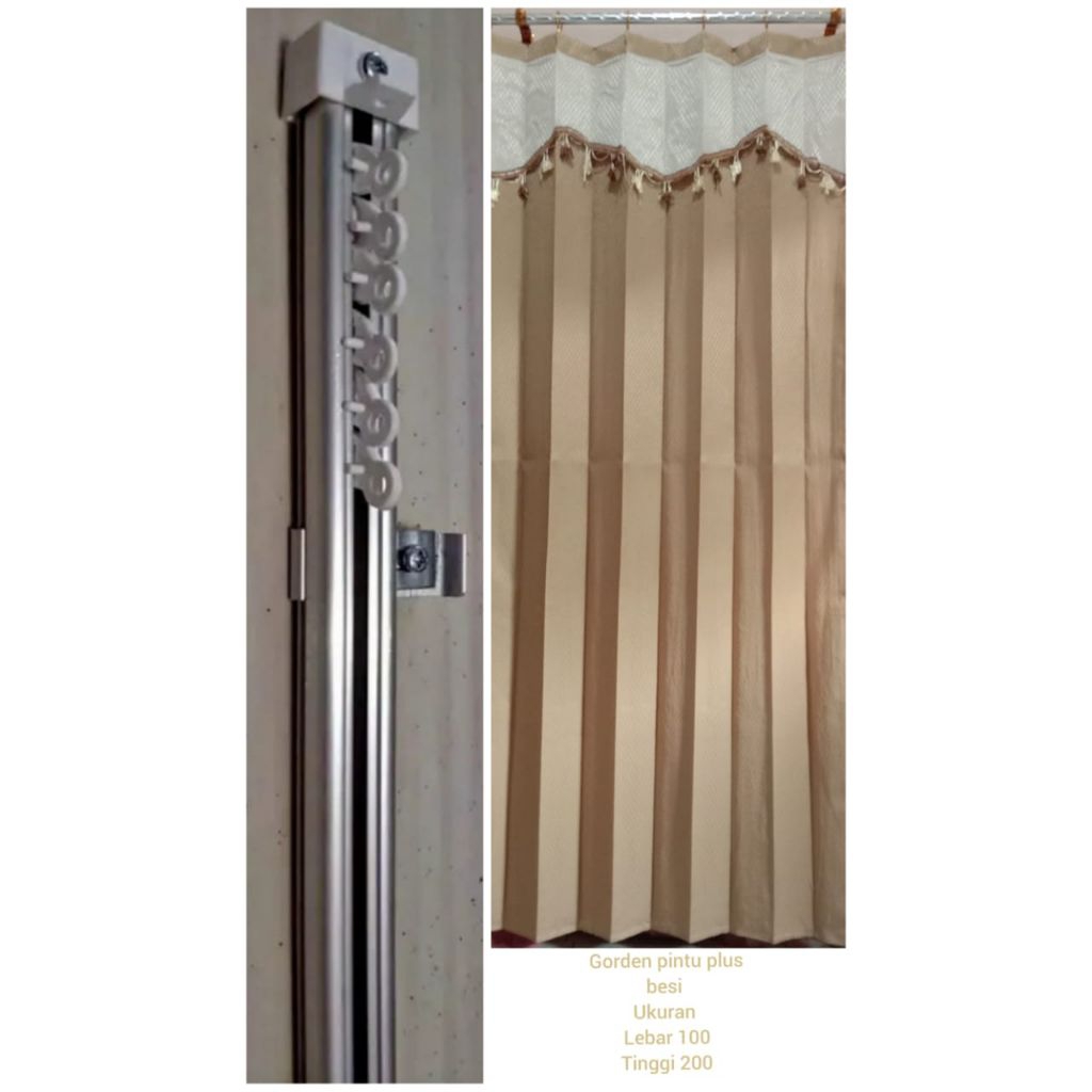 gorden pintu poni m plus besi 100x200 cm gorden pintu plus besi gorden murah gorden kekinian gorden 