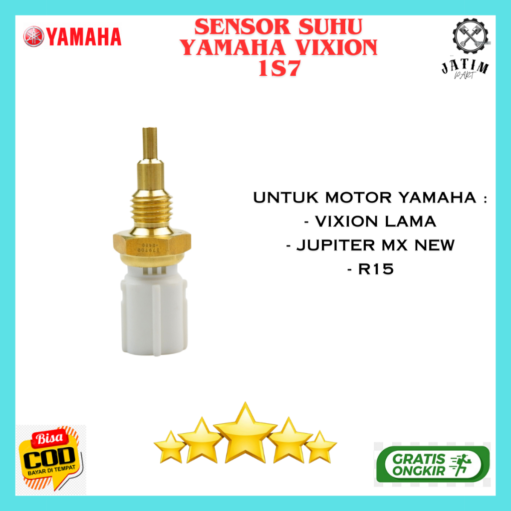 Sensor Suhu Radiator Vixion Ori / Sensor Panas Yamaha Jupiter Mx New Asli Bawaan Motor - 1S7