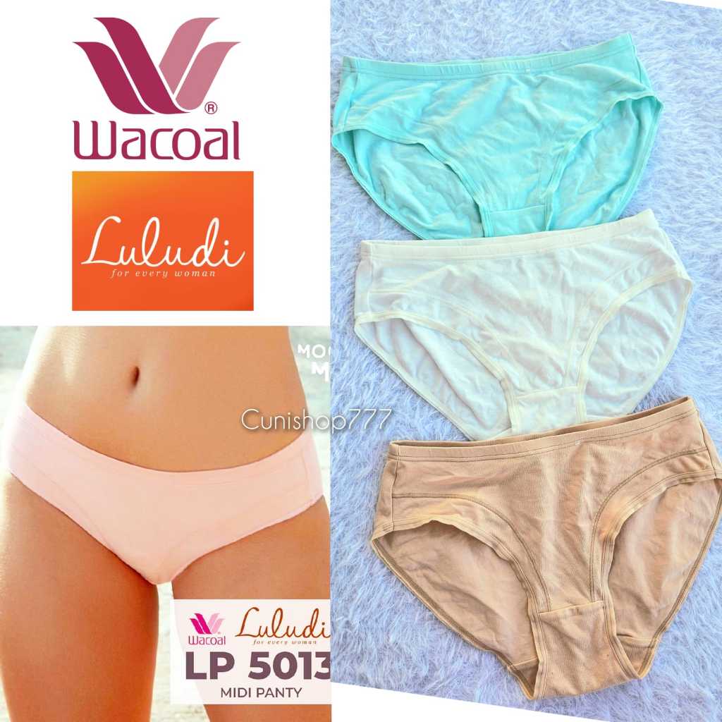 LULUDI by WACOAL PANTY MIDI KATUN SOFT SIZE M L LP 5013 POLOS CELANA DALAM WANITA