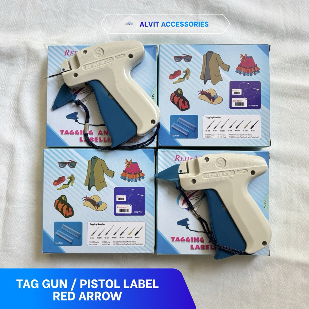 RED ARROW/TAG GUN/PISTOL LABEL/ALAT TEMBAKAN LABEL