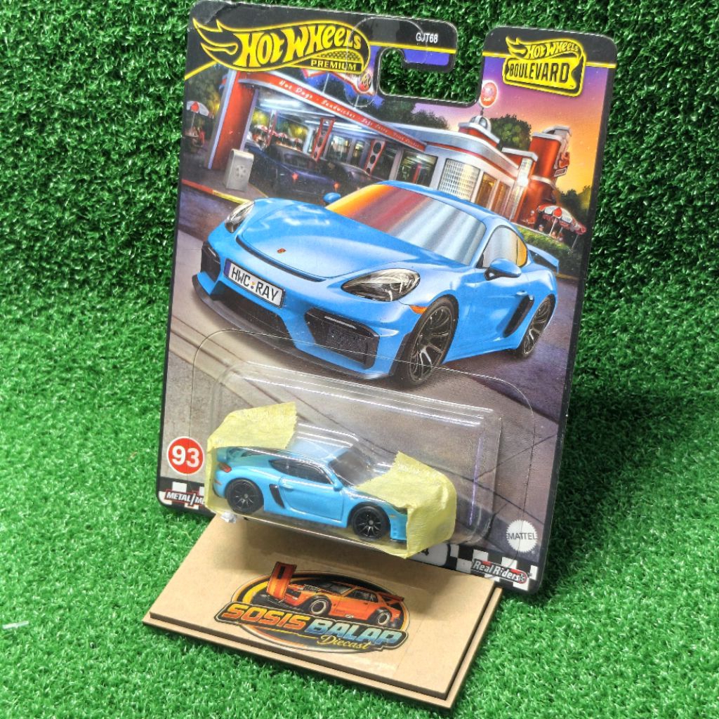 HOTWHEELS PREMIUM PORSCHE 718 CAYMAN GT4