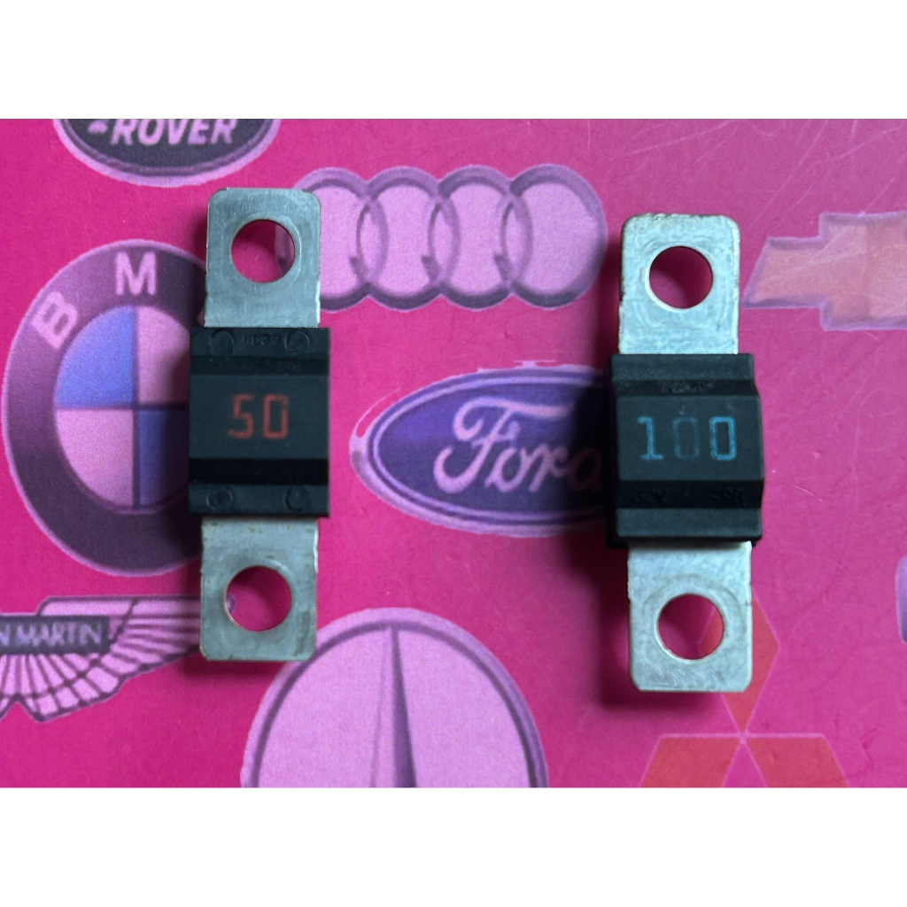 Sekring Mobil Strip Baut 50A 100A High Current Fuse Aki Alternator Mobil Universal ( ORIGINAL )