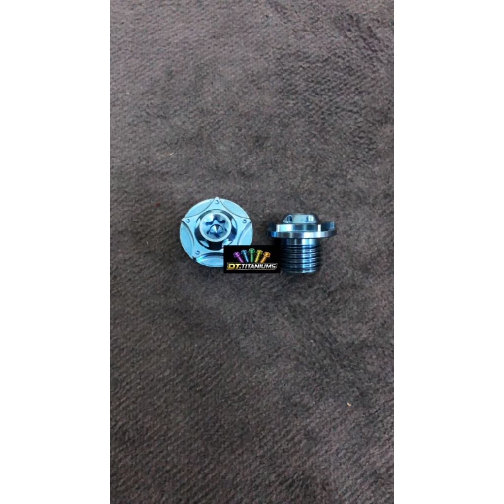 ￼Baut tutup oli gardan Titanium matic yamaha mio nmax aerox lexi xeon soul J m3 gt S Z