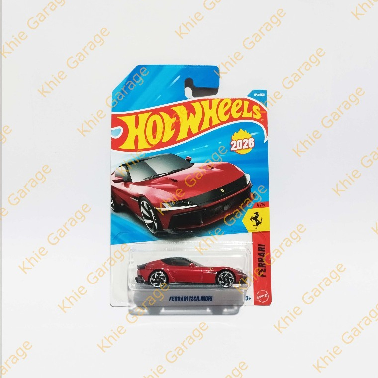 HotWheels Hot Wheels Ferrari 12Cilindri Merah V12 12 Cilindri Dodici Chilindri Rosso Imola 2026