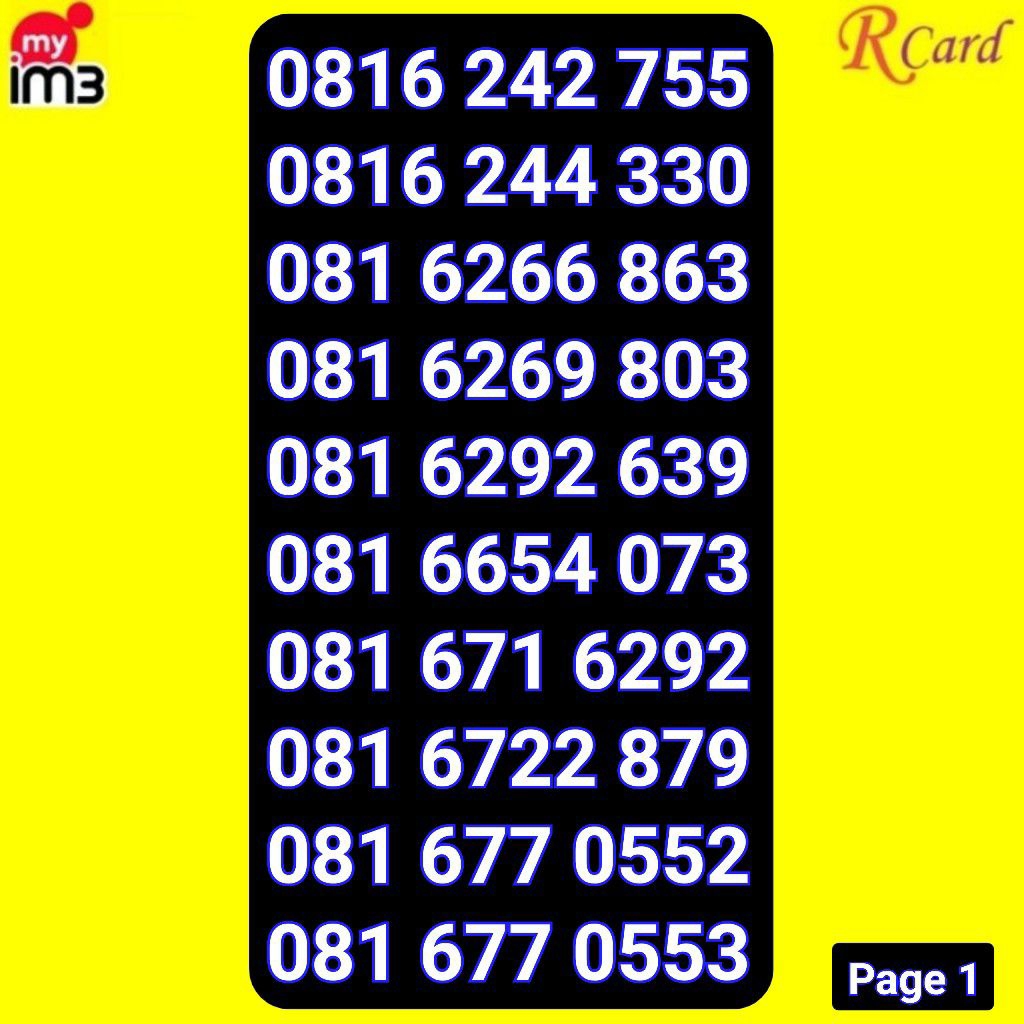 Perdana Nomor Cantik Indosat im3 10 Digit Tahun Rapi 679 1913 1930 1918 679 8679 97 8282 705 122