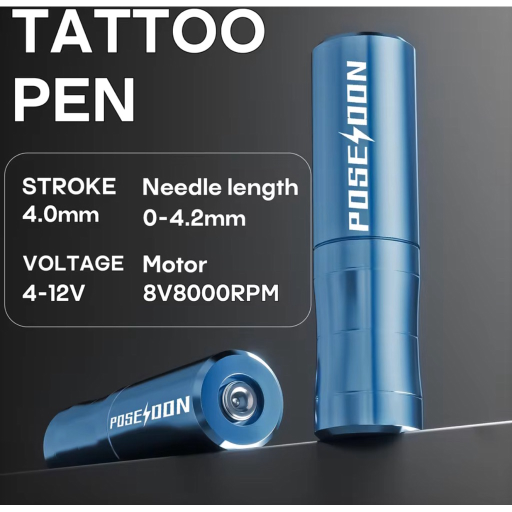 ROTARY PEN TATTOO MACHINE FLAMINGO BLUE