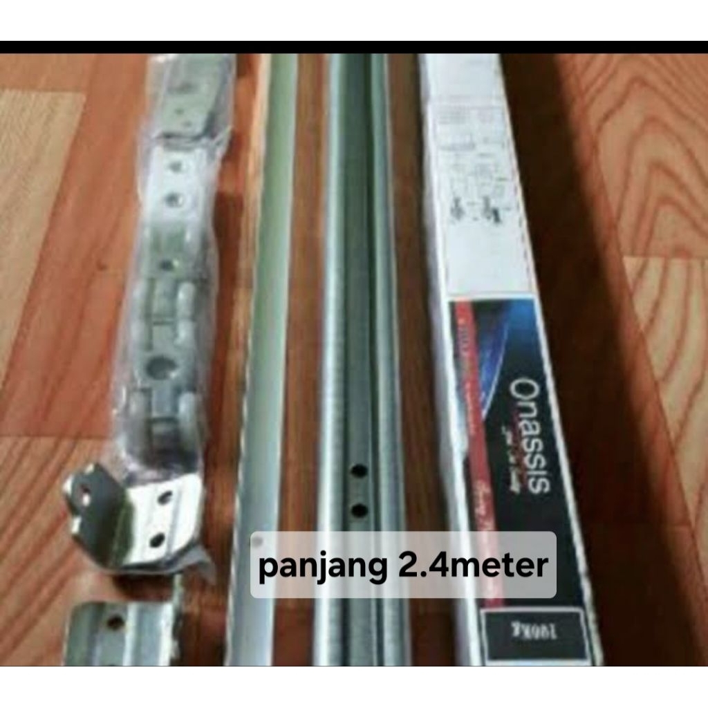 Rel pintu sliding Onassis 2.4 meter / rel pintu geser