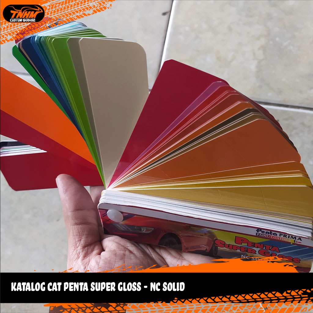 TNHM Katalog Warna Solid dan Metalic Kipas Cat Penta Super Gloss NC Mobil Motor