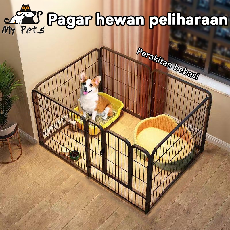 (Large dog crate)Kandang Anjing Besar Pagar Anjing Rumah Anjing Besar Outdoor Kandang