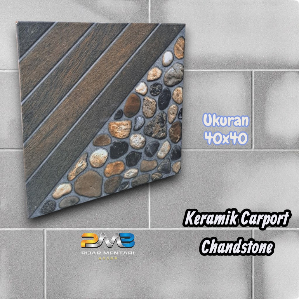 Keramik Lantai Carport CHANDSTONE 40x40 MULIA