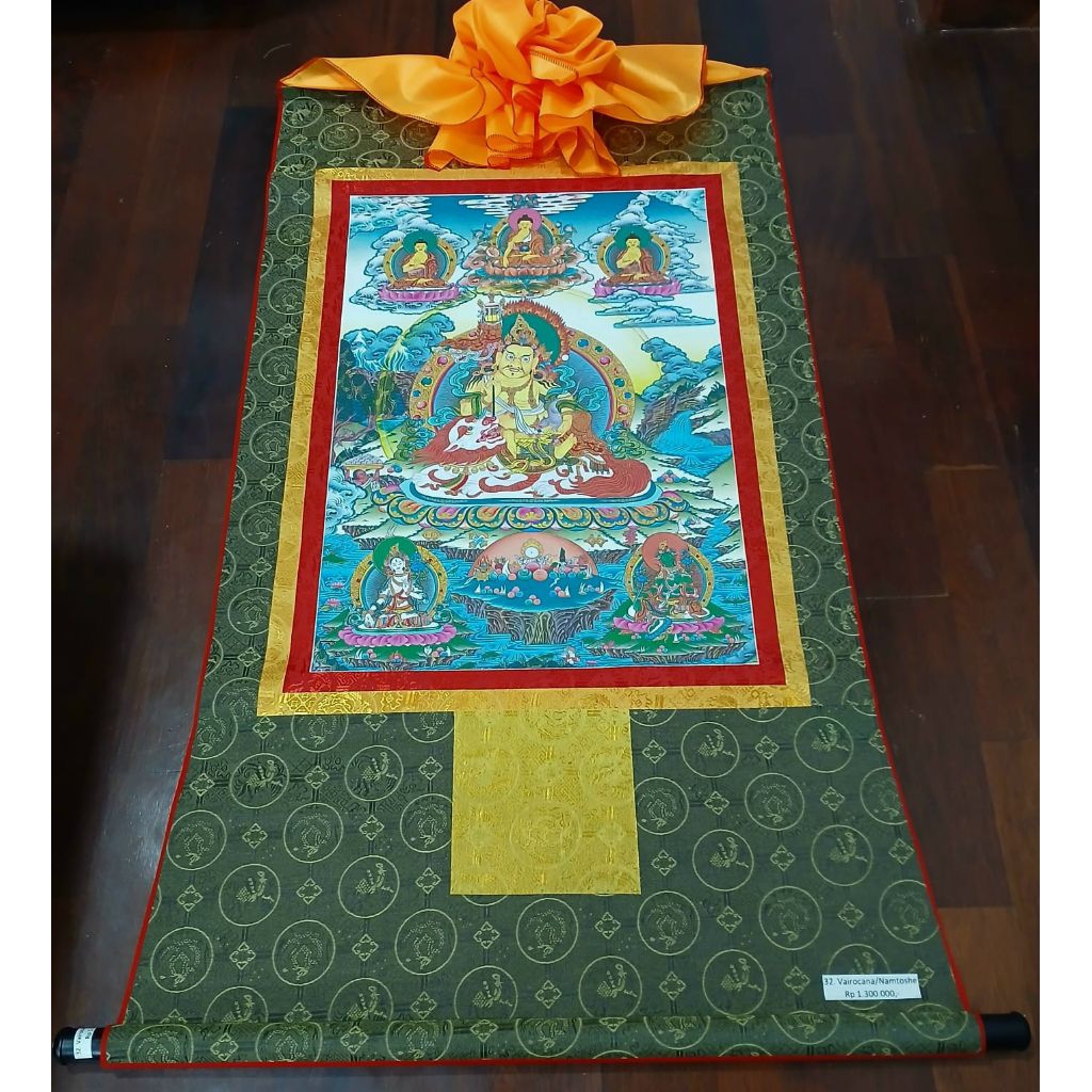Thangka  Vairocana / Namtoshe ( 32 ) - Lukisan Thangka - Tibetan Nepal