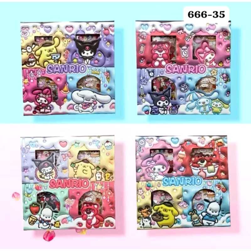 GOGO TOYS - STIKER MOMO SANRIO 100 PCS WATERPROOF JK-WS020