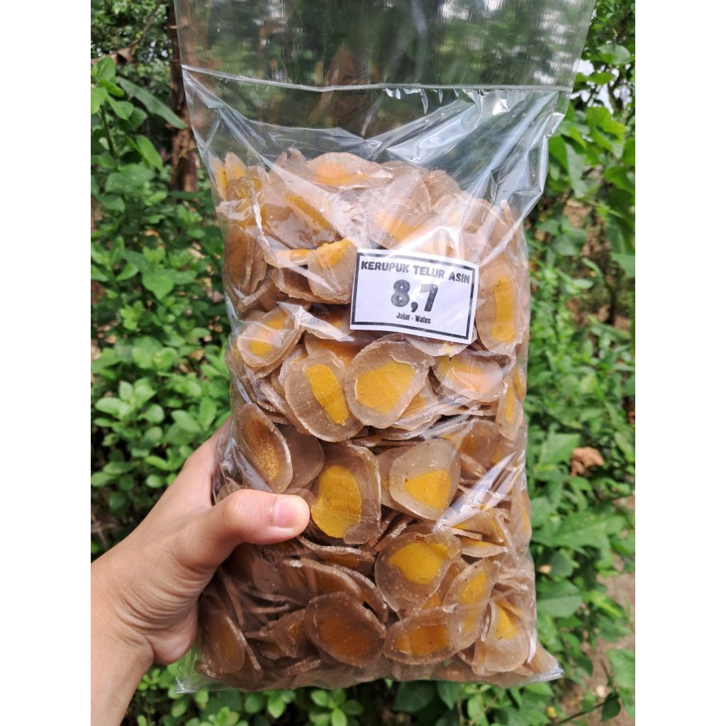 Kerupuk Telur Asin Mentah Masir 1kg