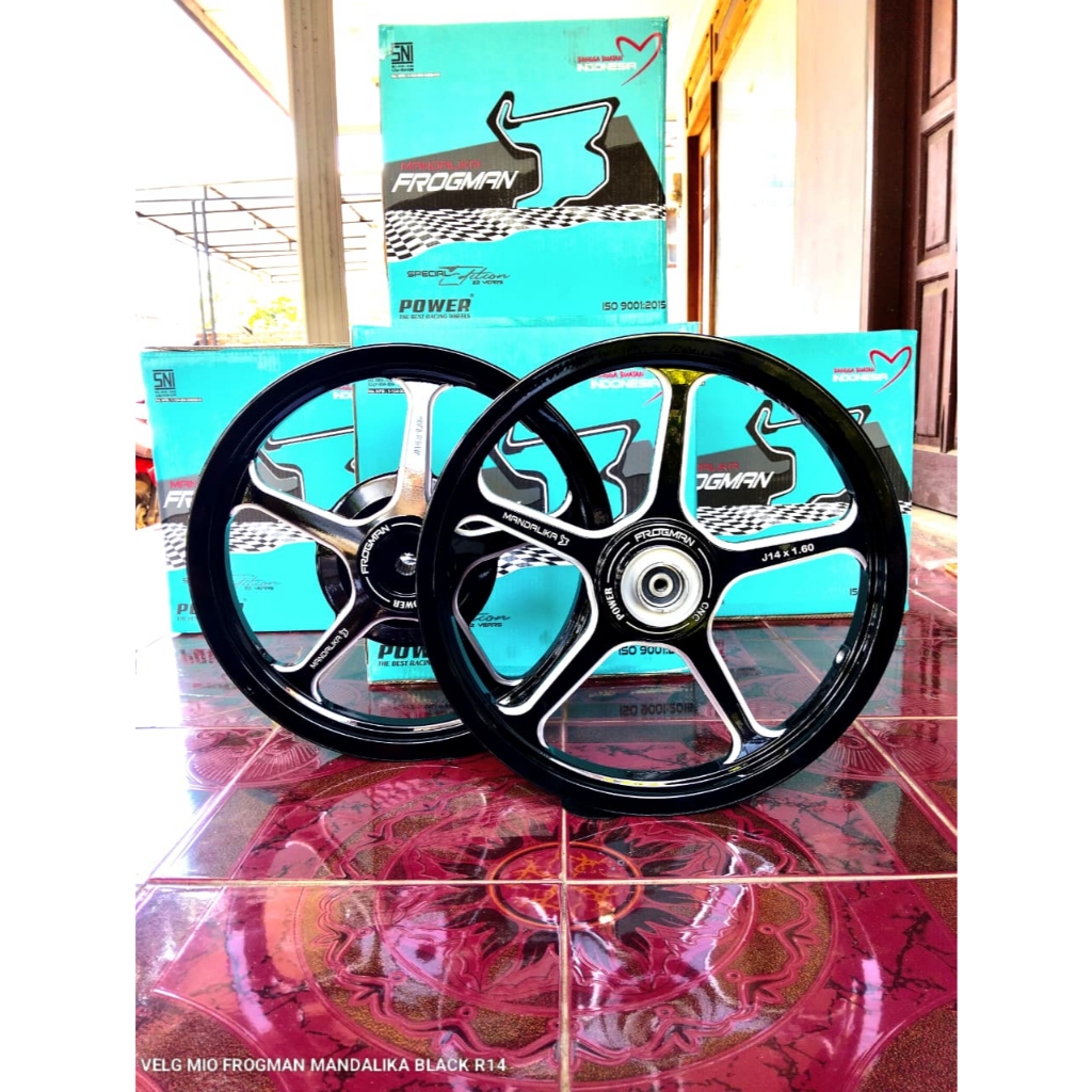 Velg Veleg Racing Variasi Motor Yamaha Mio Sporty Mio Smile Mio Soul Nouvo Fino Ring 14 x 140/160 Hi